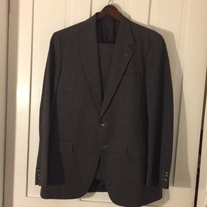 Hand Tailored Harris Charcoal Wool Suit